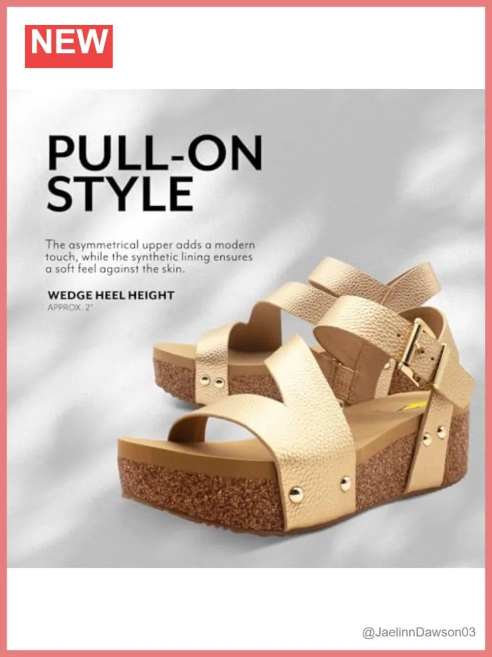Vegan Leather Strappy Wedge Sandals for Women Cork Heel Casual Open Toe